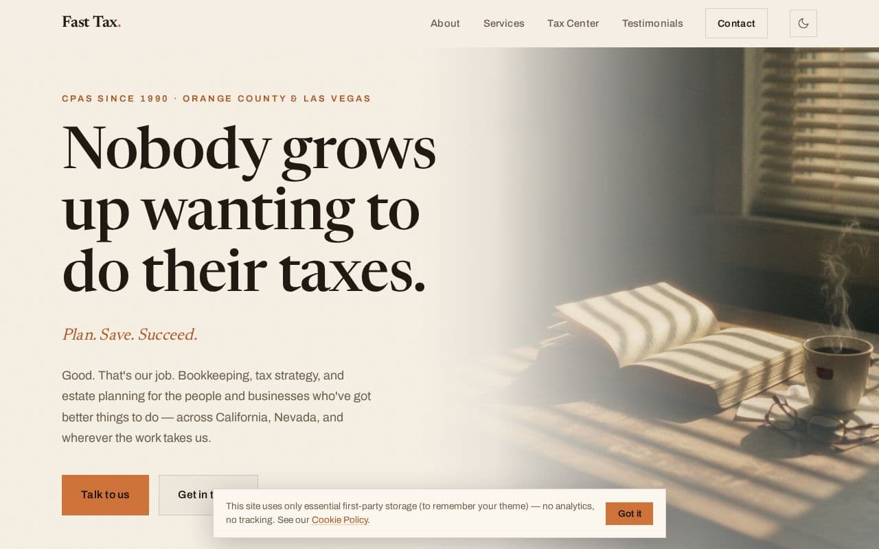 Screenshot of fasttax.us